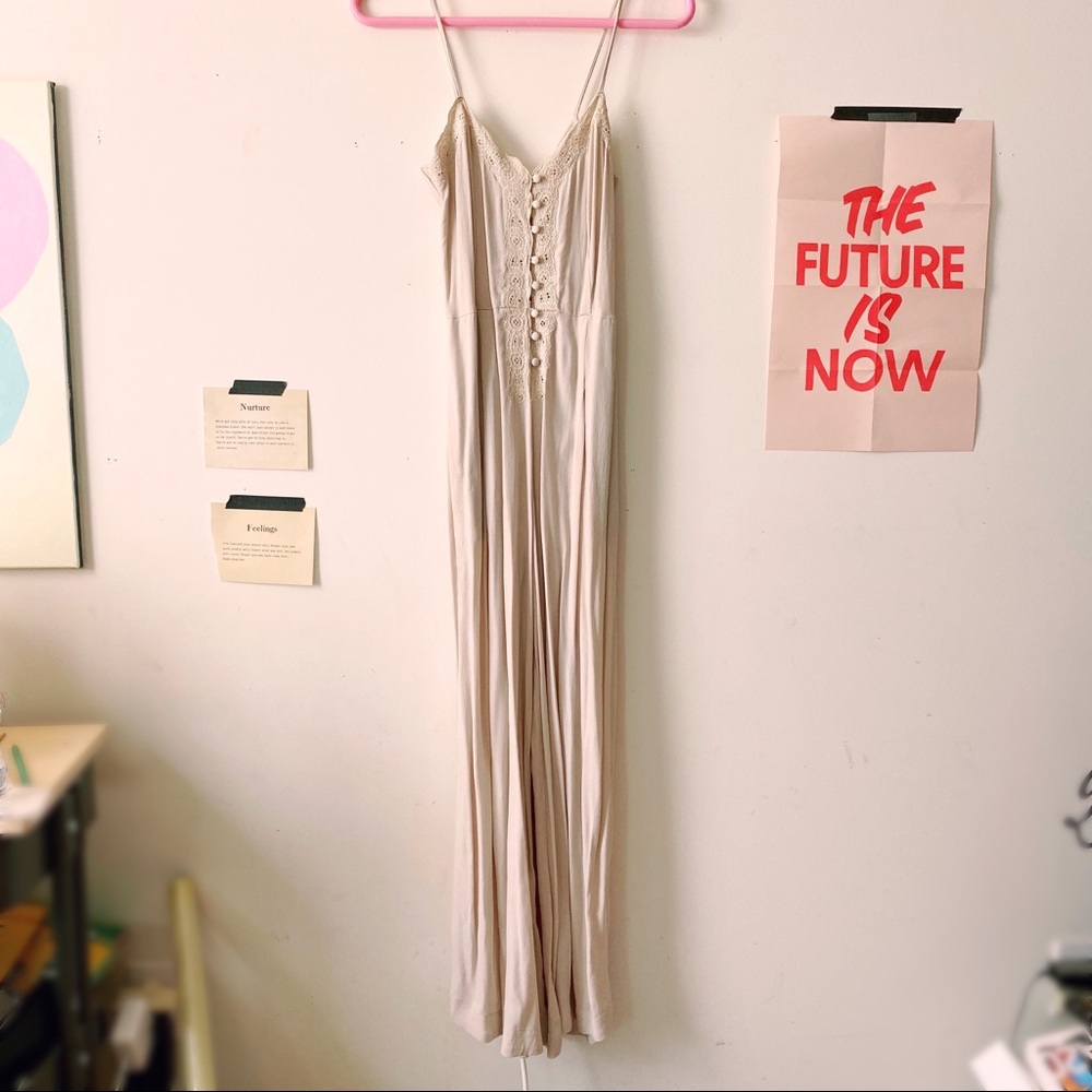 Free People embroidered jumpsuit